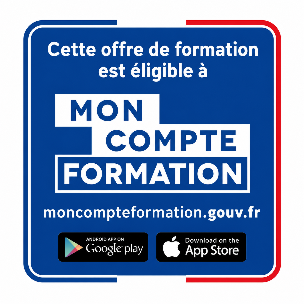 Cette offre de formation est éligible à Mon Compte Formation